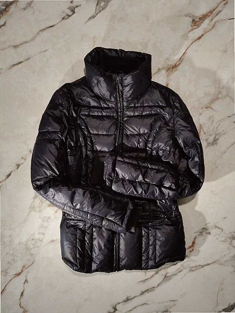 Pennyblack Jacke Daunenjacke Damen schwarz glänzend Steppjacke Winter Größe S