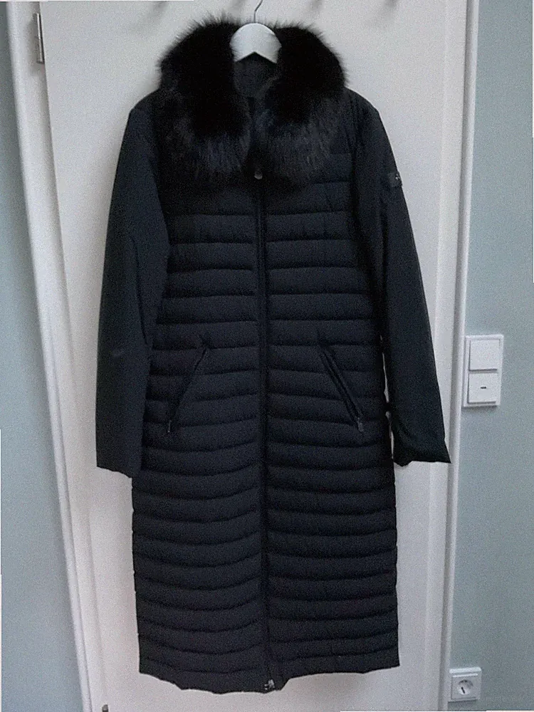 PEUTEREY Daunenmantel lang schwarz it. 48 dt. 40 42 top Zust.- NP 699.