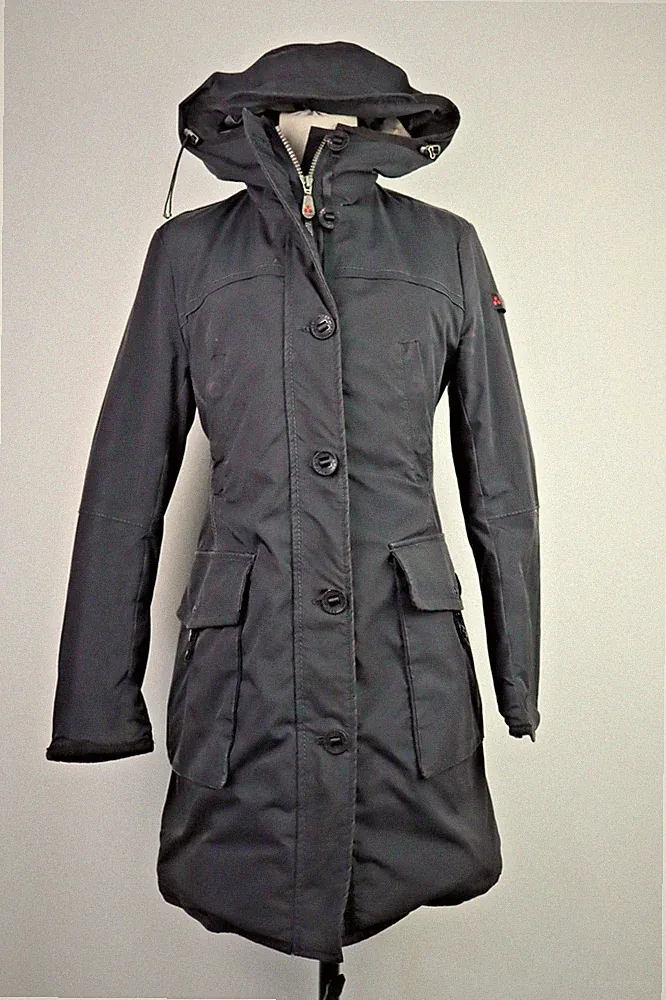 Peuterey Jacke Daunenjacke Damen Gr. 42 Jacke Daunen Frau Logo Parka Mantel