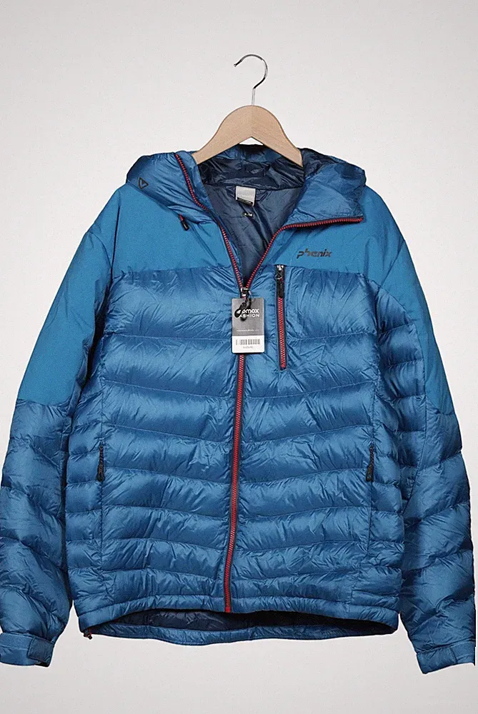 phenix Jacke Herren Anorak Jacket Kurzmantel Gr. EU 54 Daunen Blau #bu2sot2
