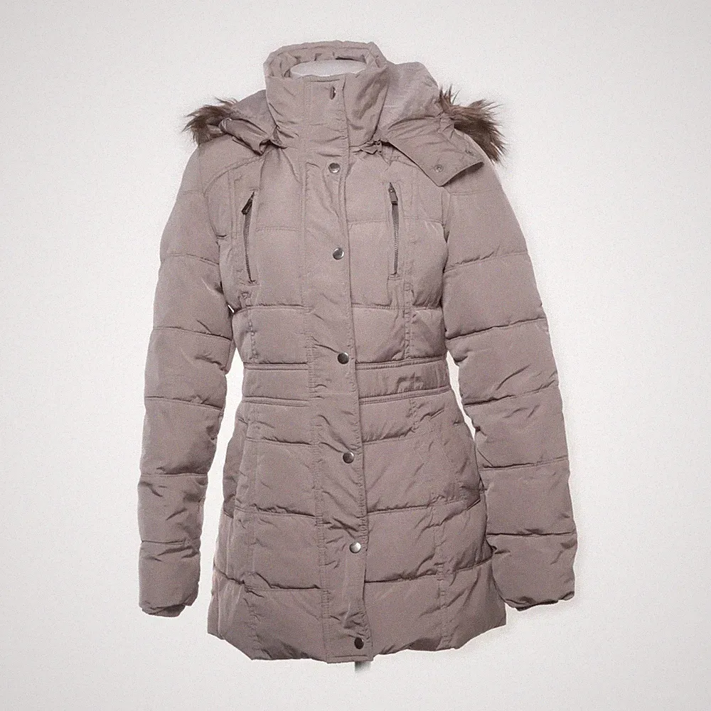 Pimkie, Daunenmantel, Damen, Größe: S, Beige, Daune/Pelz/Polyester #W40