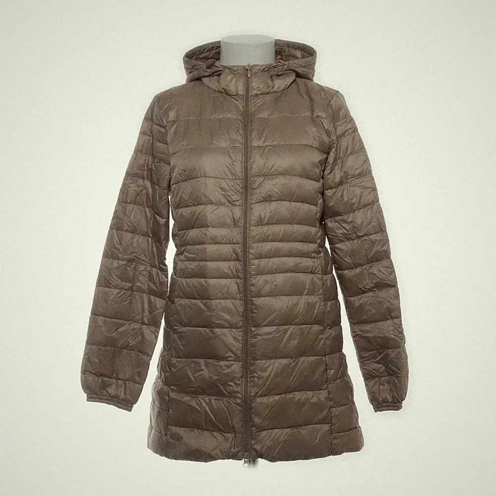 Pocketable, Daunenmantel, Damen, Größe: M/L, Beige, Einfarbig #MaW