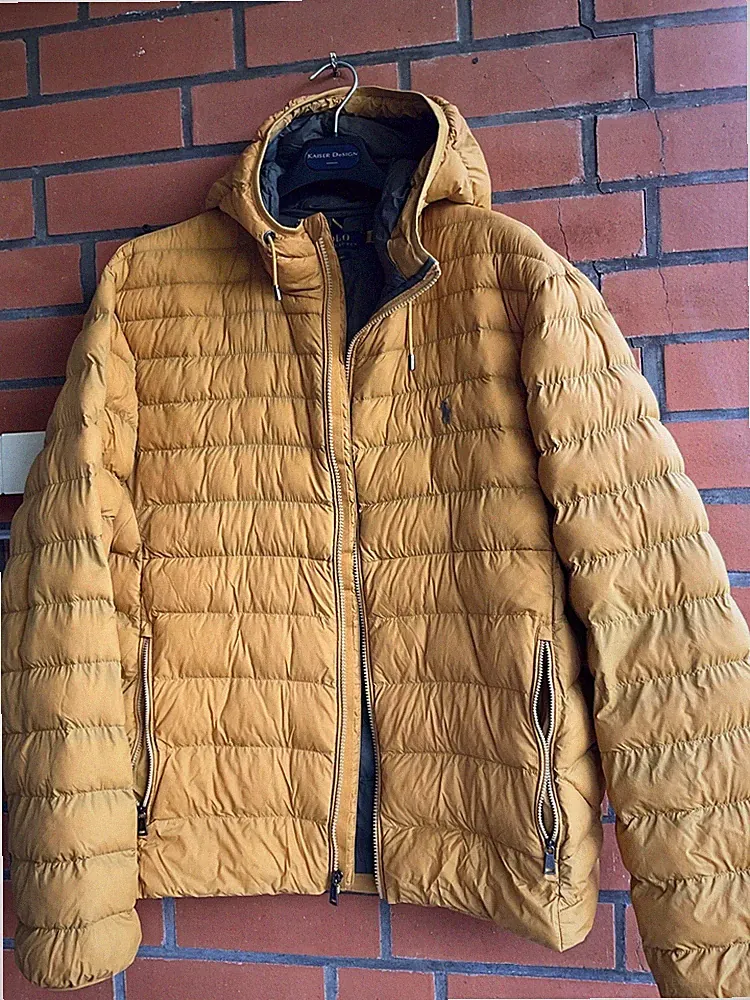 Polo Ralph Lauren USA wie Daunenjacke mit Kapuze Flieger /Mantel gr XL