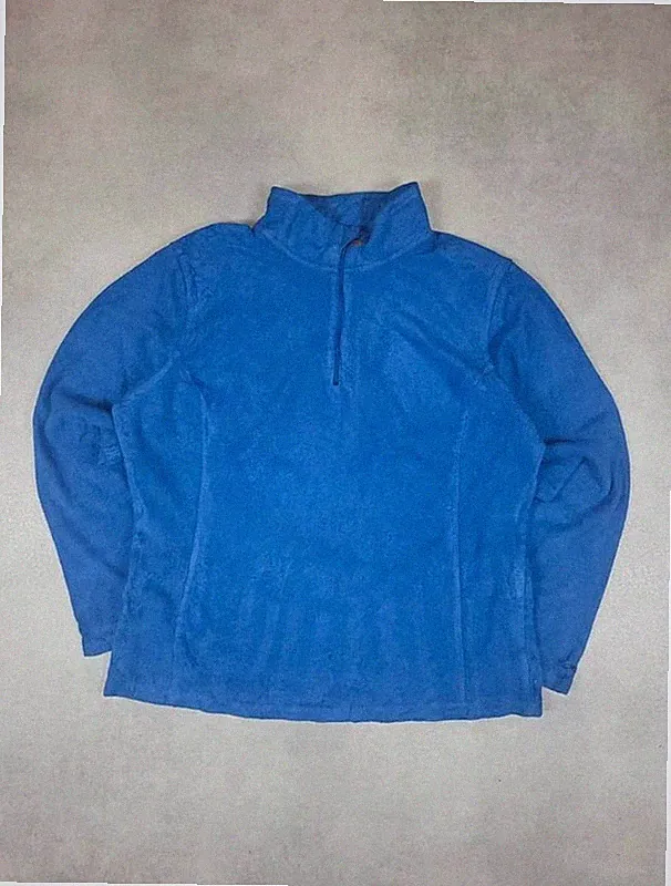 Pullover 1/4 Zip Fleecejacke Vintage Blue C9 Champion Größe Xl