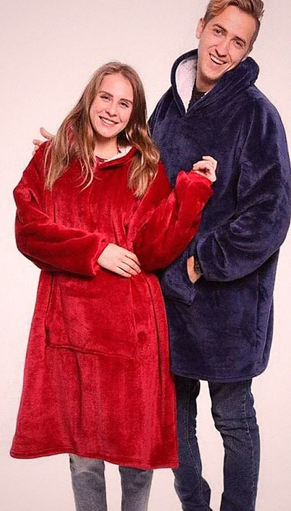 Pullover Plaid Marineblau Mix Einheitsgröße