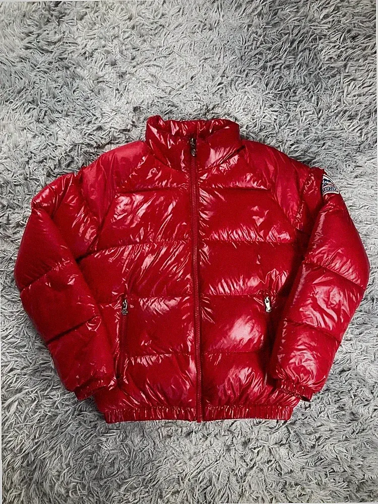 Pyrenex Daunenjacke Vintage 2010s Rouge Brillant Down Jacket France M