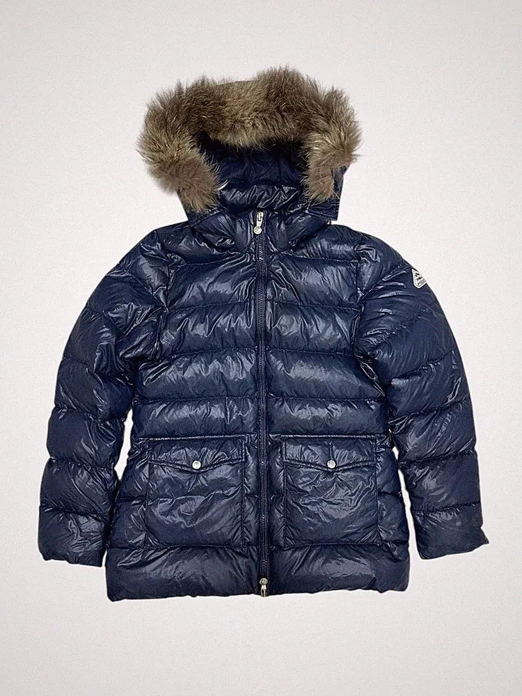 Pyrenex Daunenmantel Jacke Damen dunkelblau Größe 42 90% Entendaunen