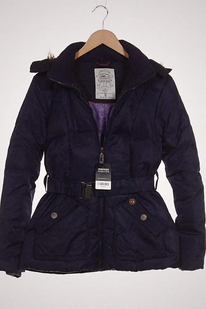 QS by s.Oliver Mantel Damen Jacke Parka Gr. S Daunen Marineblau #s9ulvj5