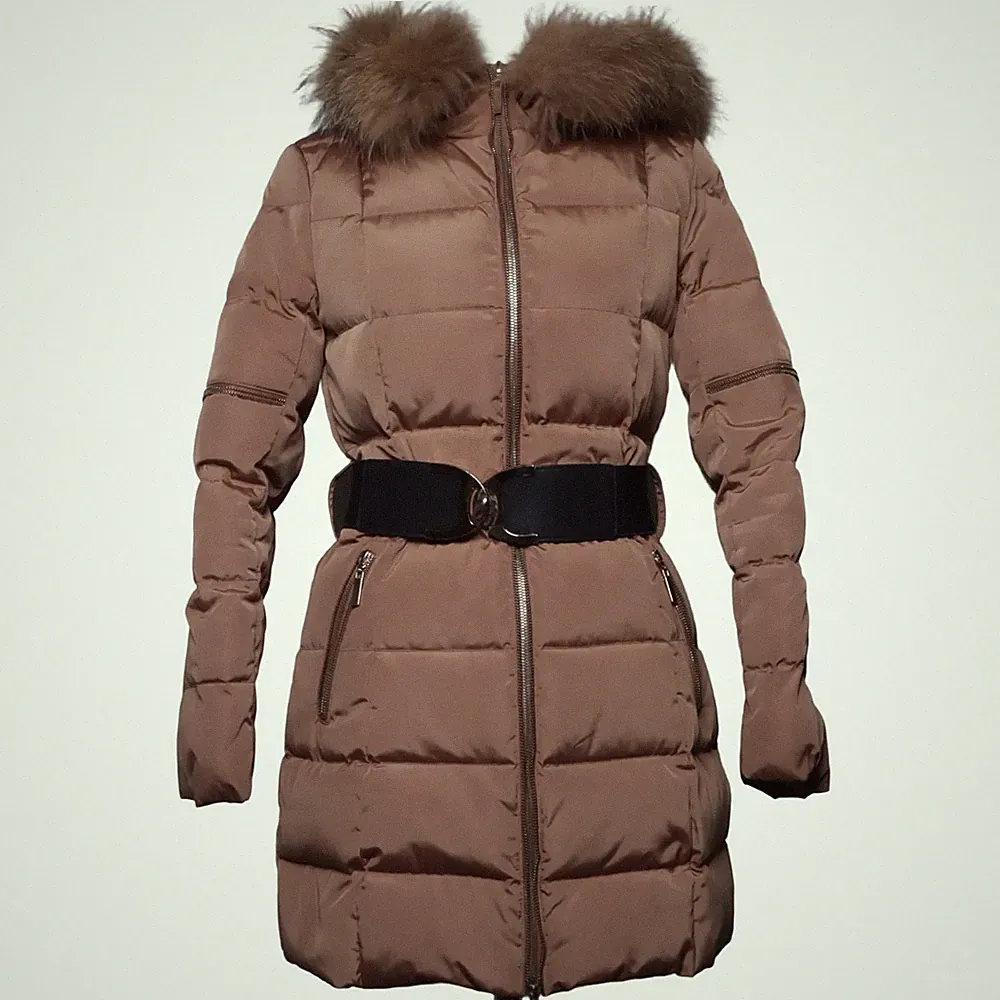Rachel Roy, Daunenmantel, Damen, Größe: 38, Braun, Kaschmir/Daune/Polyester #W7P