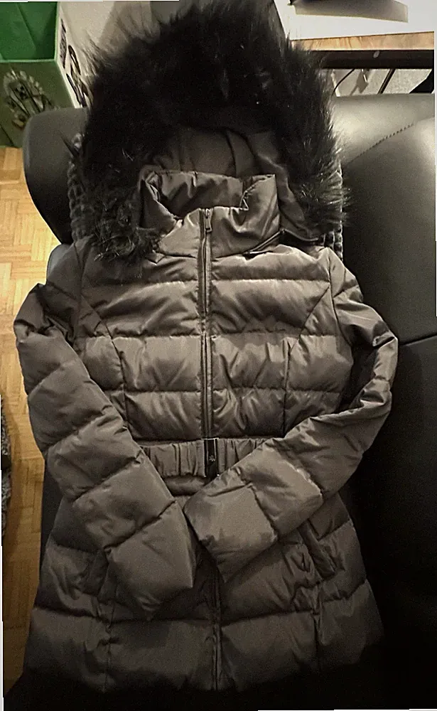 ☑️ RALPH LAUREN Daunen Kurzmantel Gr. M neuwertig, grau