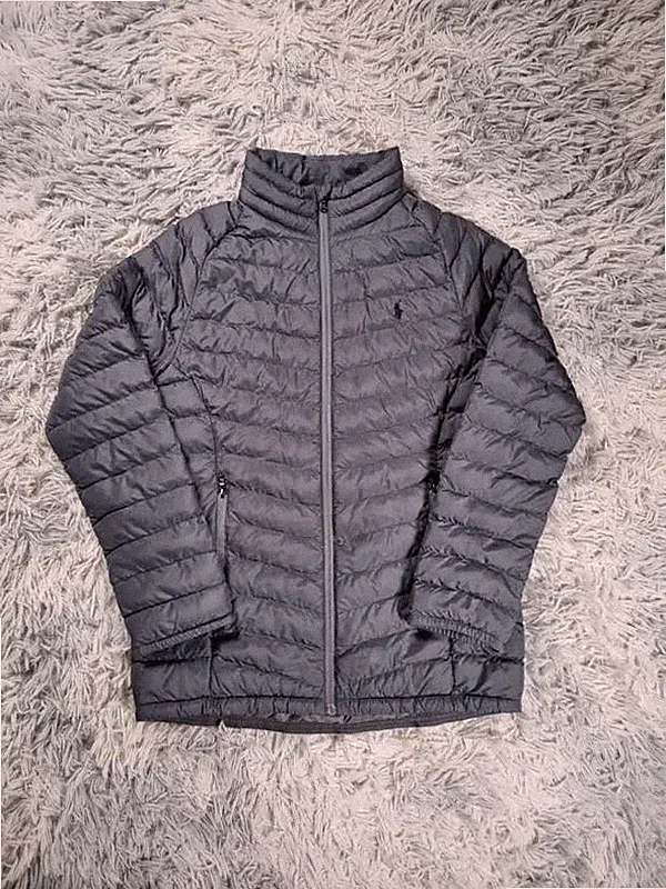 ralph lauren daunenjacke grau