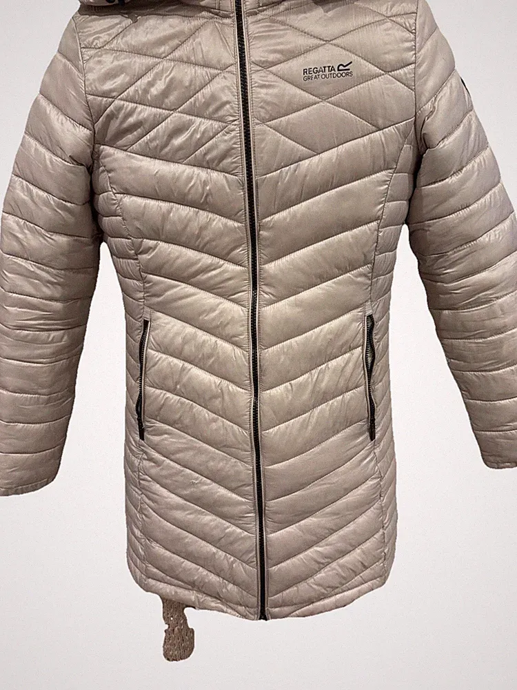 Regatta Great Outdoor Stepp Mantel Daune Damen Lila Flieder M 38 Top Zustand