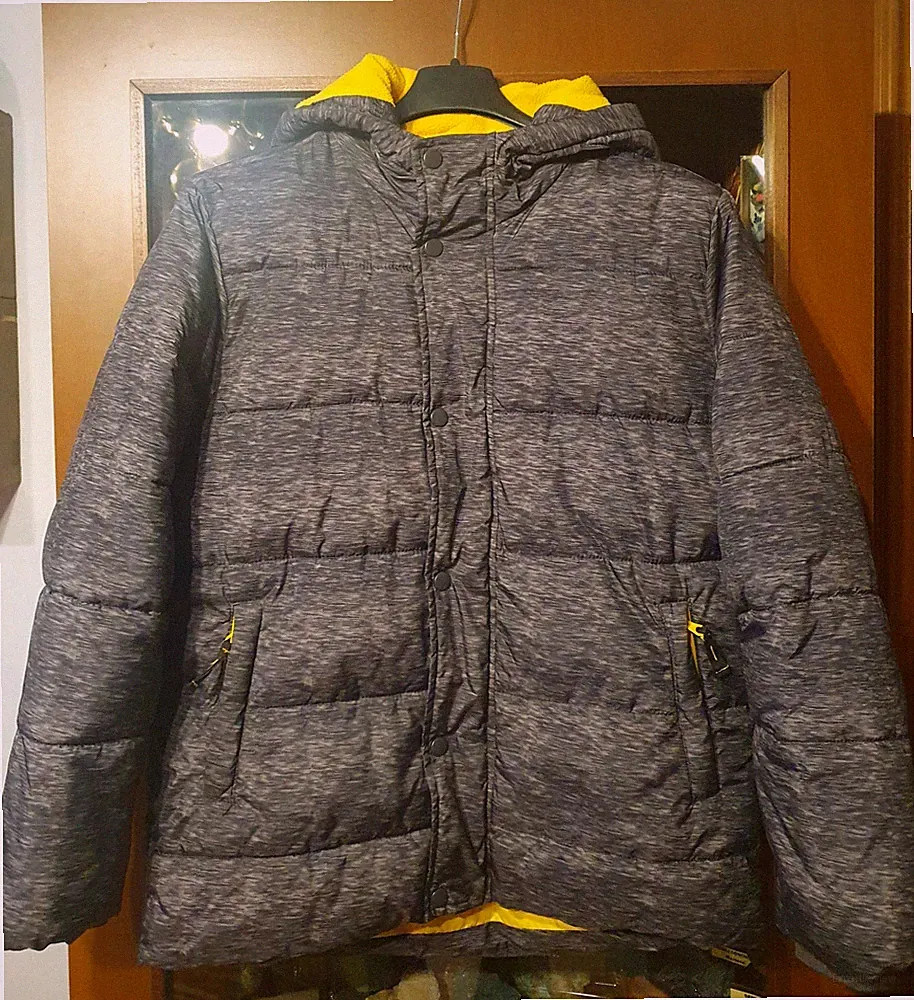 Grau daunenmantel damen