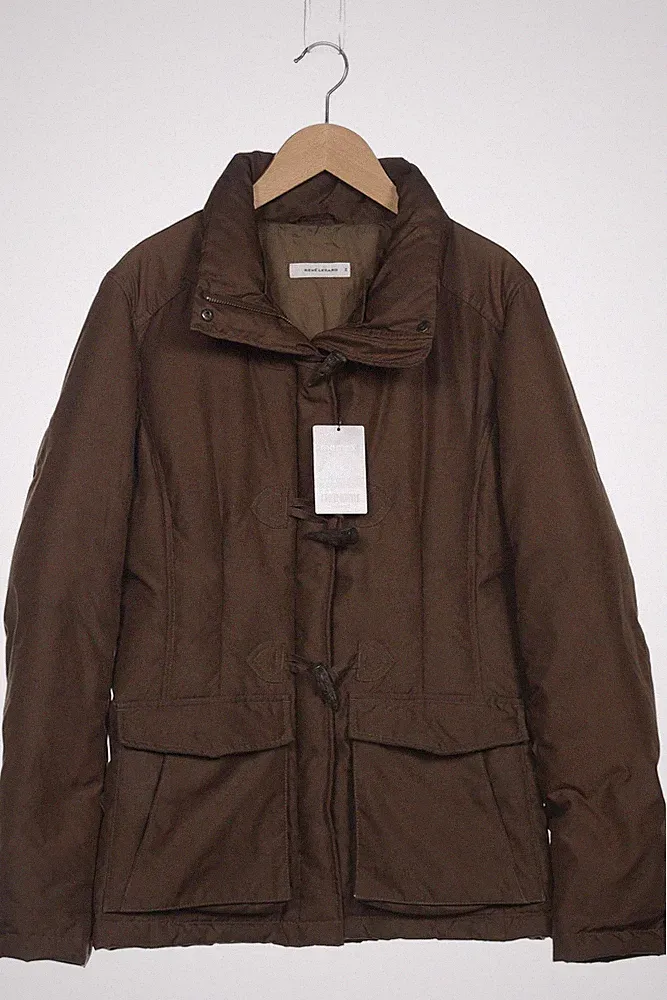 RENE LEZARD Jacke Damen Anorak Jacket Kurzmantel Gr. 36 Daunen Braun #x58plxm
