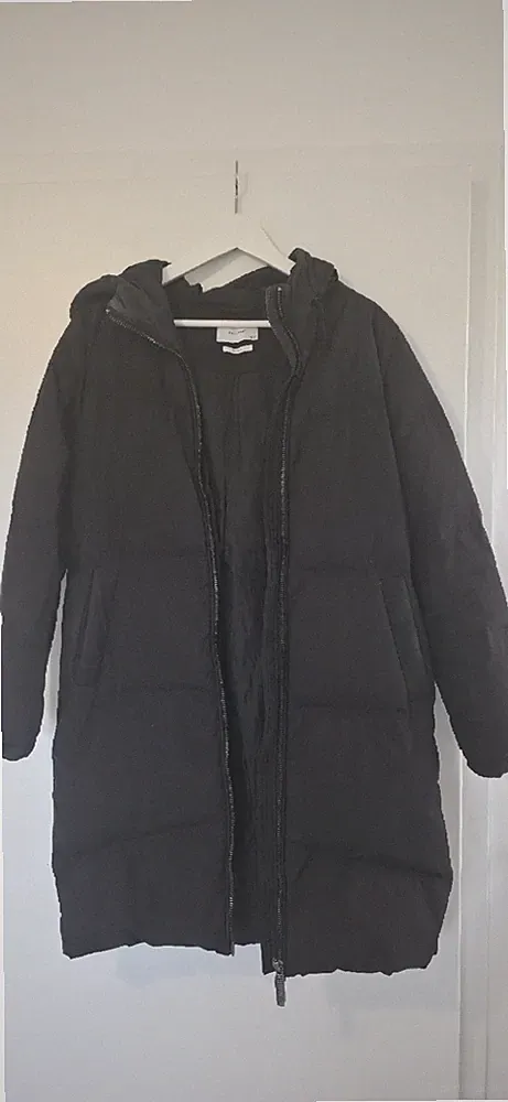 Reserved Damen Daunenmantel Winterjacke Real Down Schwarz Gr. 34