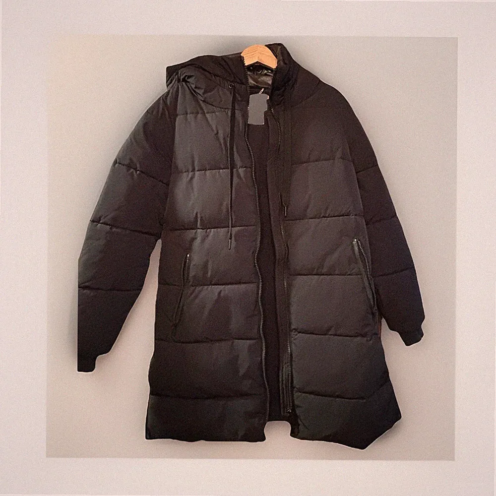 rich&royal Damen Daunenmantel Langarm schwarz 36 mit Kapuze Polyester