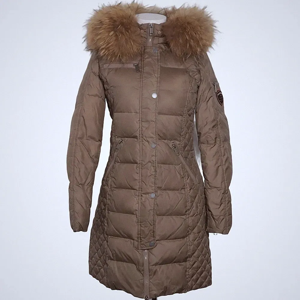 Rockandblue, Daunenmantel, Damen, Größe: 34, Beige, Einfarbig #ypb