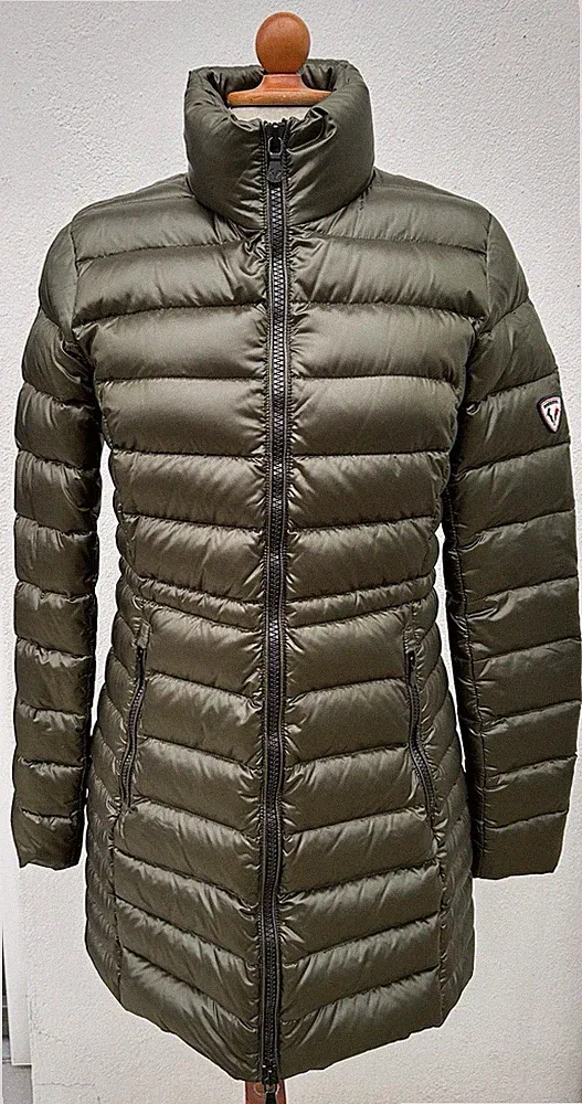 Rossignol Daunenmantel waldgrün Übergang Pufferjacke mittlere Füllmenge Gr. S