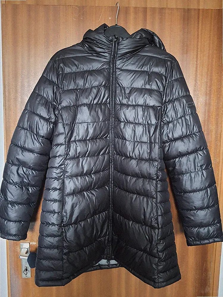 Rubber&Co XXL 42 44 Schwarz Jacke Steppjacke Leichtgewicht Übergangsmantel