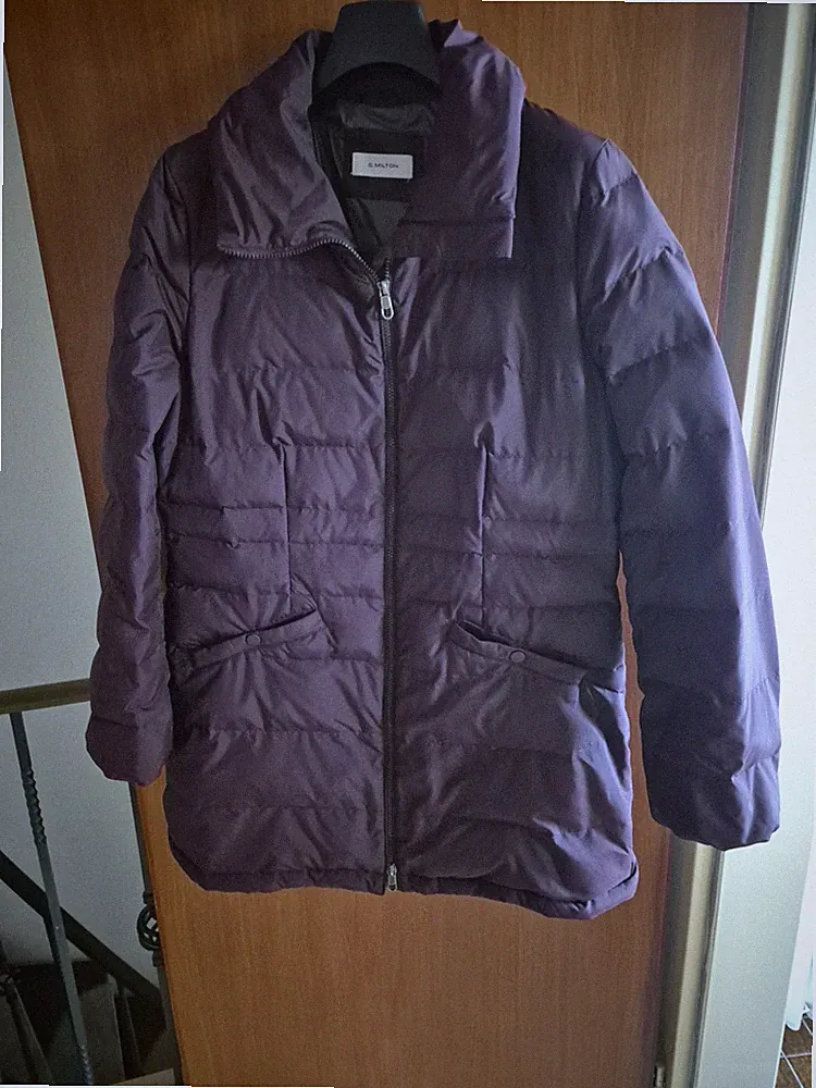 S. Milton Damen Daunen Mantel/ Jacke, Gr. 42, dunkel rot