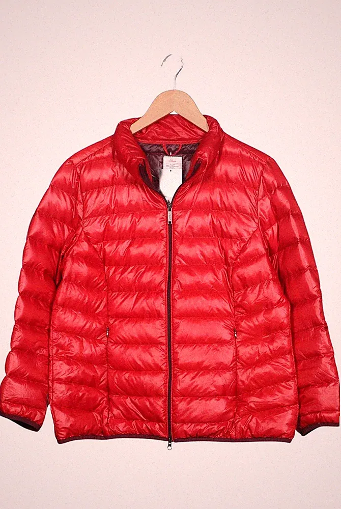 s.Oliver Jacke Damen Anorak Jacket Kurzmantel Gr. 44 Daunen Rot #maq31gv