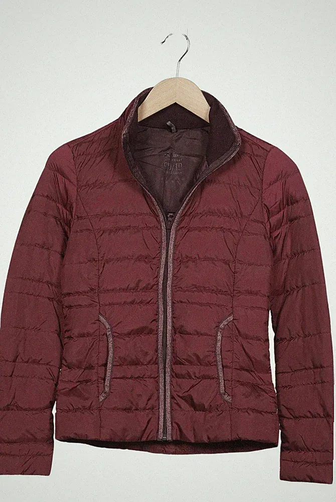 s.Oliver Jacke Damen Anorak Jacket Kurzmantel Gr. EU 32 Daunen Bordeaux #kl1fkto