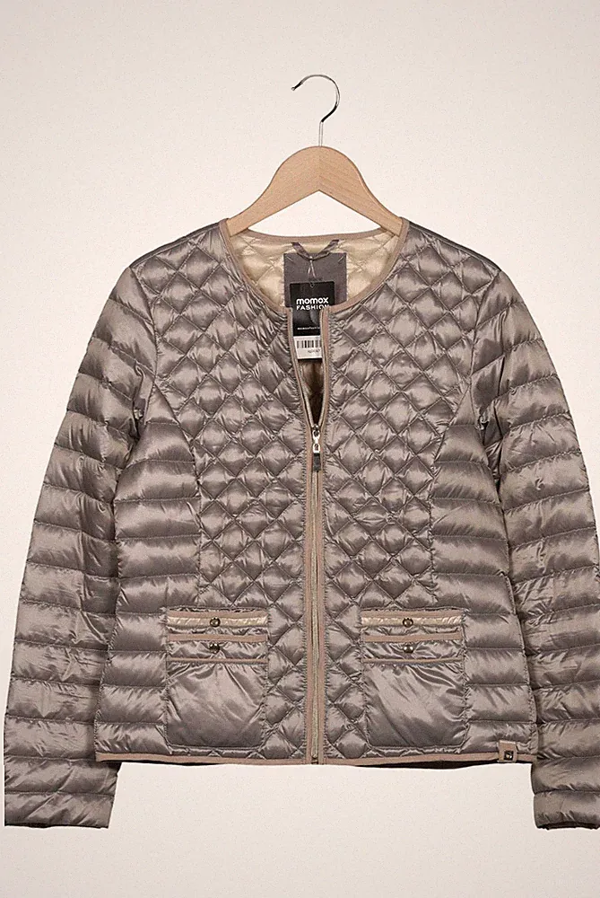 s.Oliver Jacke Damen Anorak Jacket Kurzmantel Gr. EU 38 Daunen Grau #iq04jk7