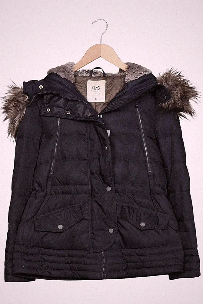 s.Oliver Jacke Damen Anorak Jacket Kurzmantel Gr. L Baumwolle Daunen... #geauwvx