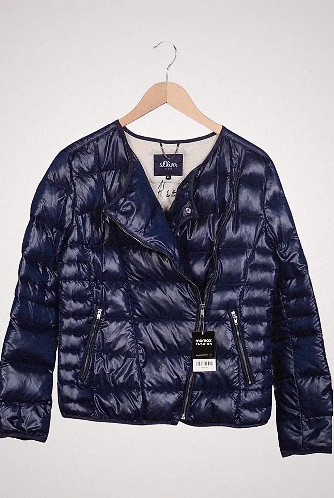 s.Oliver Jacke Damen Anorak Jacket Kurzmantel Gr. XL Daunen Marineblau #3xgkq0o