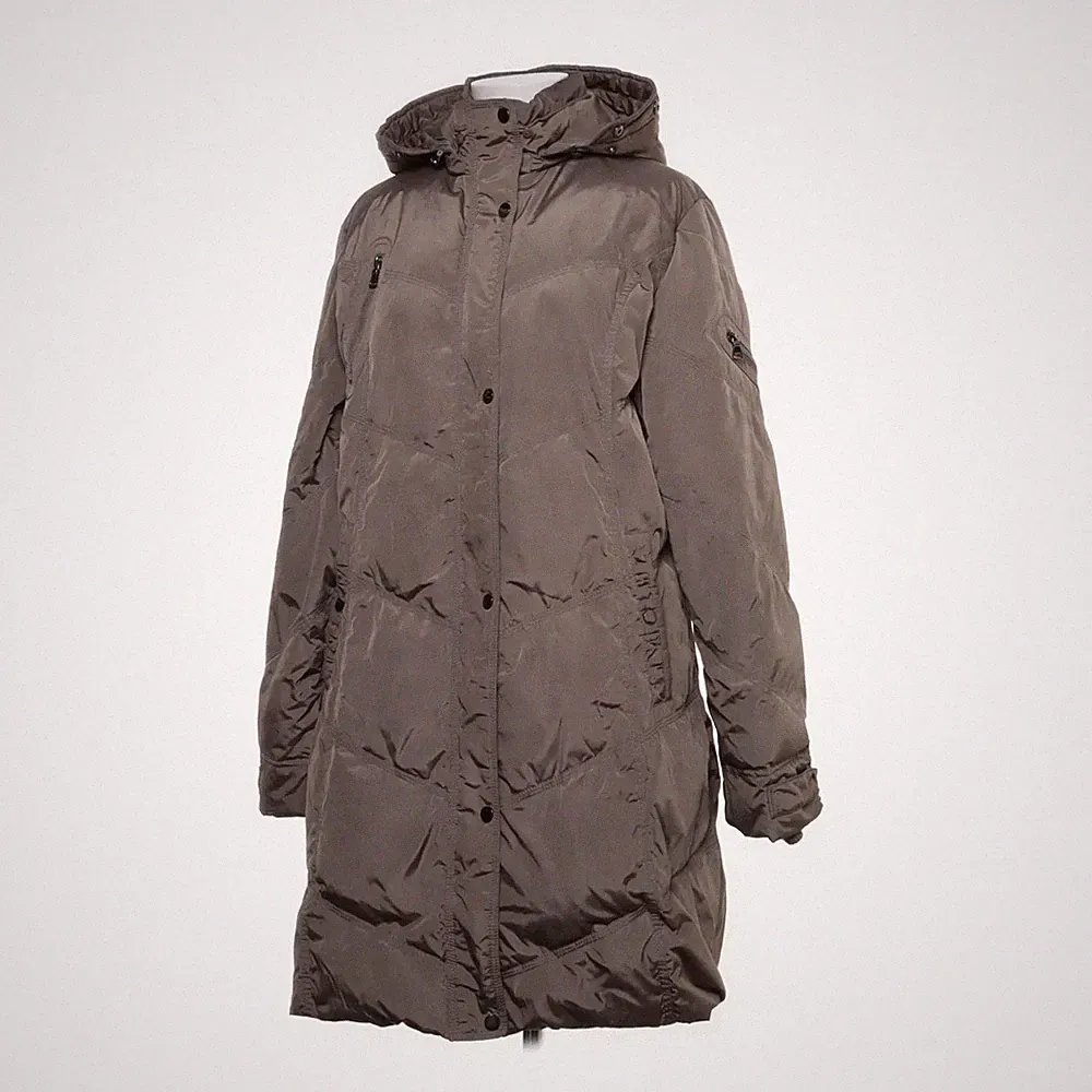 Saki, Daunenmantel, Damen, Größe: 46, Beige, Daune/Feder/Polyester #4S4