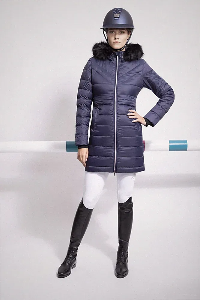 Samshield Damen Daunenmantel EVEREST navy pink gold FW21