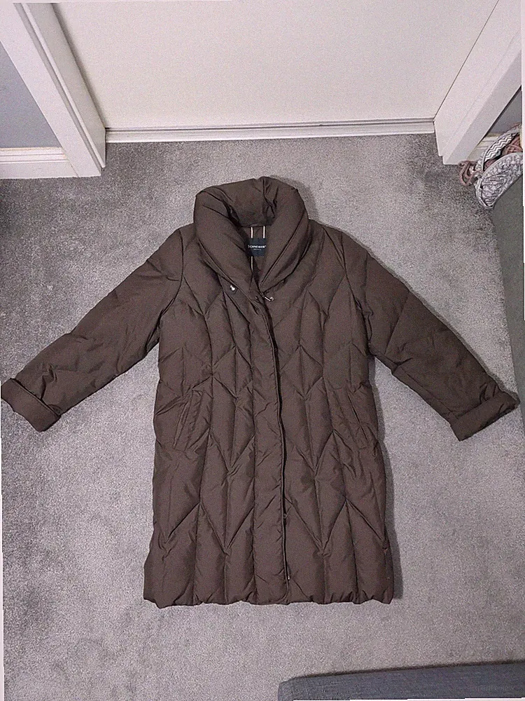 Schneiders Salzburg Daunenjacke Gr.42 Damen Jacke braun Daunenmantel Parka