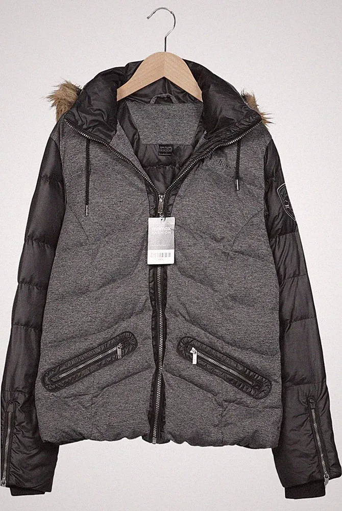 Schöffel Jacke Damen Anorak Jacket Kurzmantel Gr. EU 40 Daunen Grau #ulw5q6r