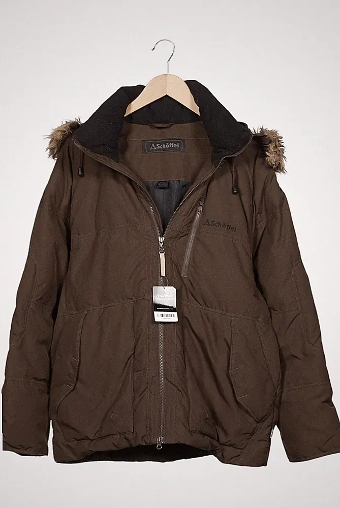 Schöffel Jacke Herren Anorak Jacket Kurzmantel Gr. EU 50 Daunen Braun #bywh882