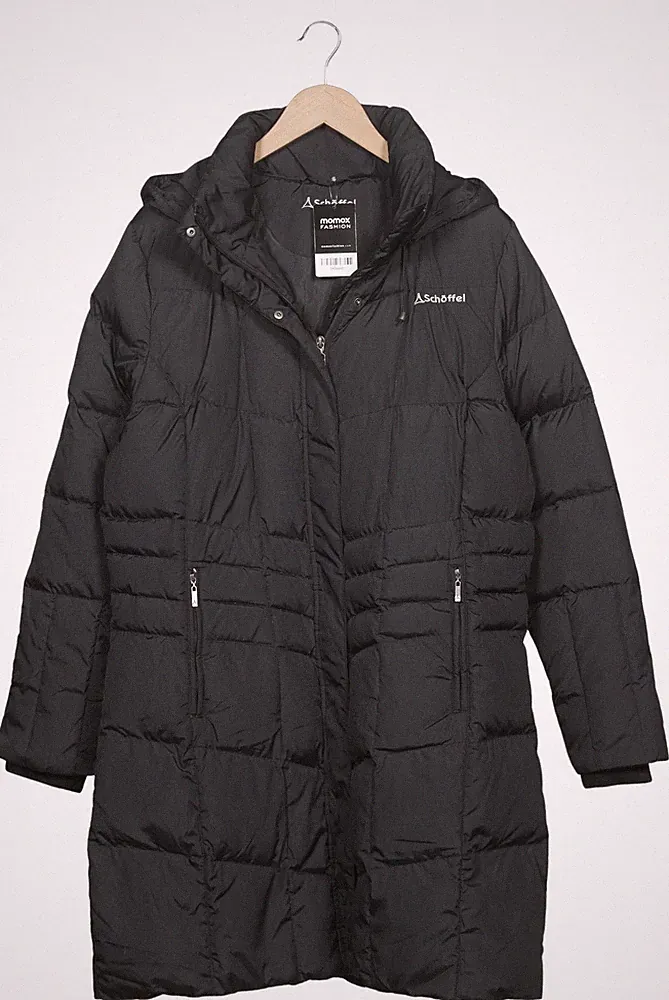 Schöffel Mantel Damen Jacke Parka Gr. 48 Daunen Schwarz #bkf4eed