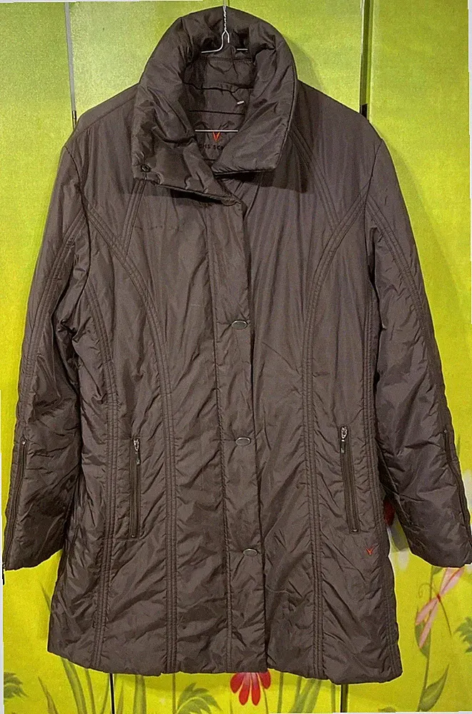 Schokobrauner Mantel Parka Fuchs Schmitt 42 44 B-Breite 58cm Neuwertig