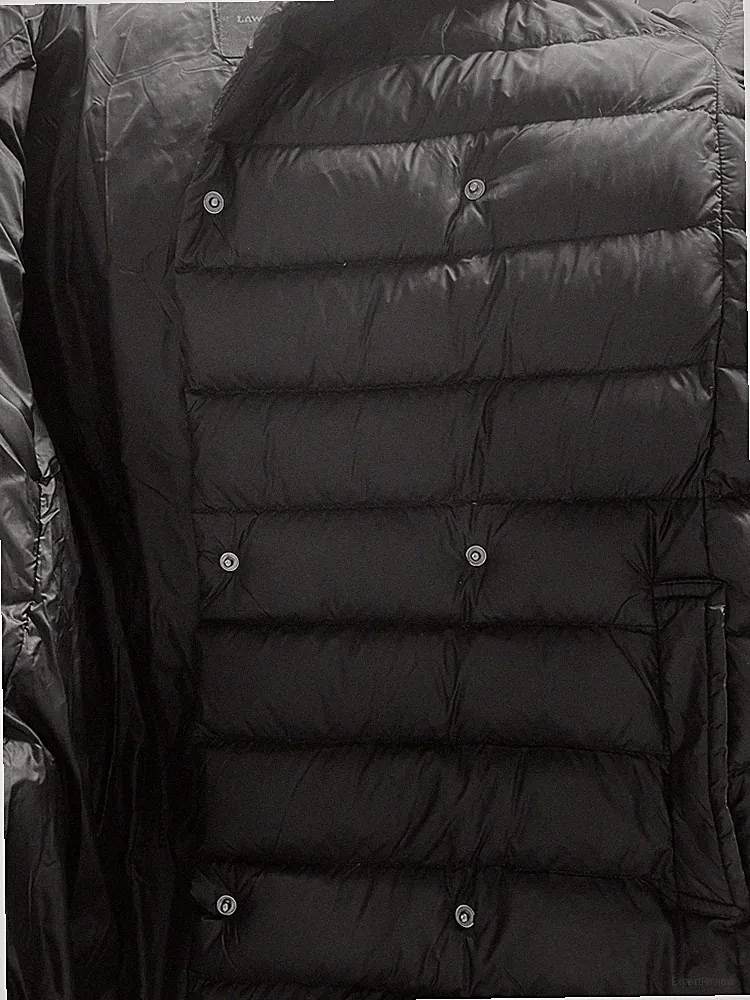 Schwarze halblange Damen Daunen-Softshell Jacke/Mantel von LAWRENCE GRAY Gr: S