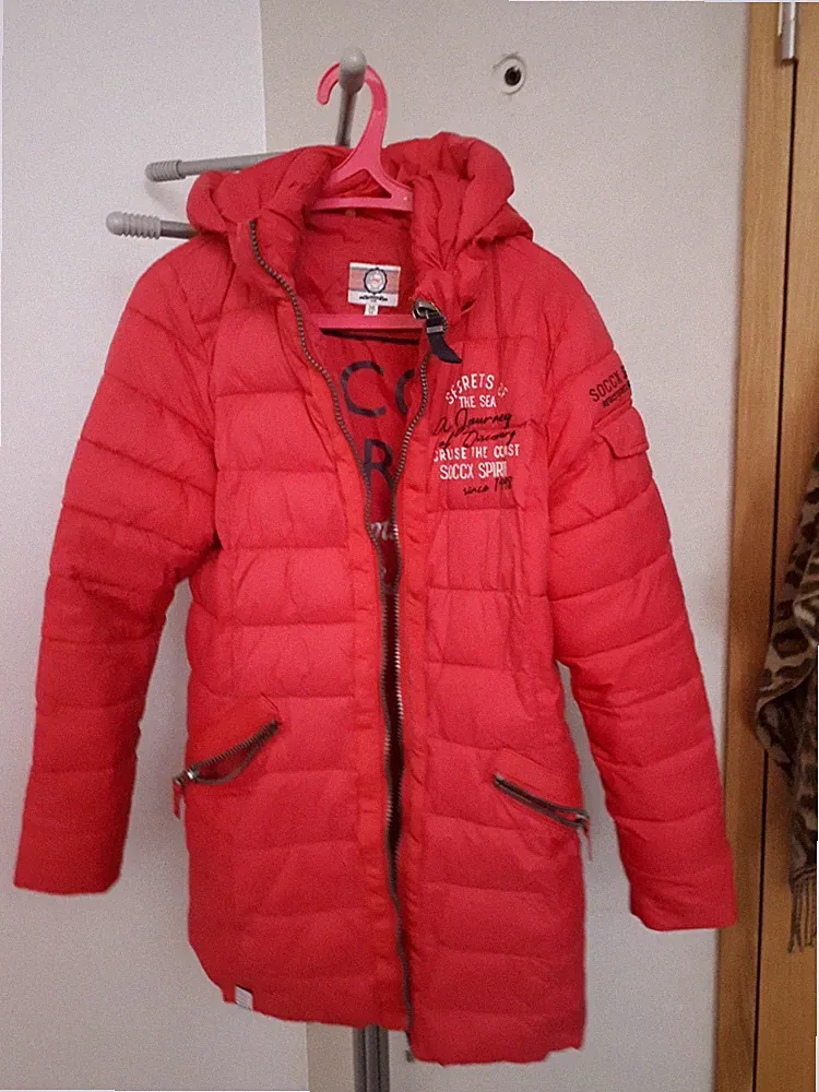 Soccx Steppmantel Gr. M pink mit Kapuze wie neu