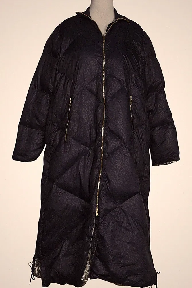 Sportalm Mantel Damen Jacke Parka Gr. EU 44 Daunen Marineblau #vy1jx58