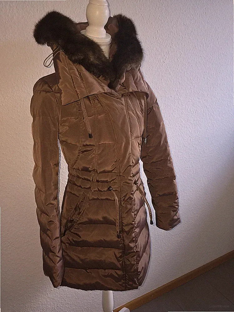 Steppjacke Jacke Kurzmantel braun Daunenjacke XS 34 S 36 Laundry Shelli Fake Fur