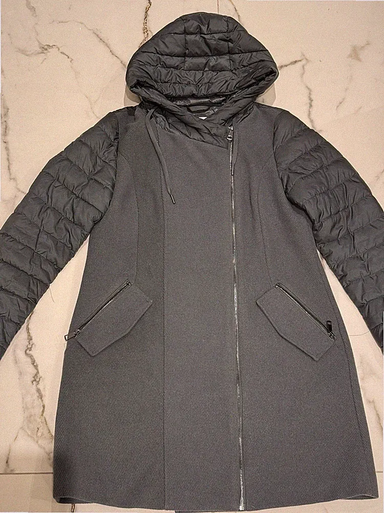 Steppjacke s.Oliver Red Label Two-Tone-Machart Petrol Größe 40 Hybrid Mantel