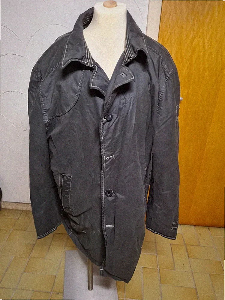 Stones Mantel Jacke Schwarz , Größe 56