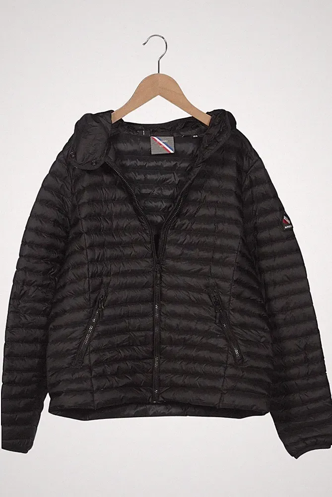 Superdry Jacke Damen Anorak Jacket Kurzmantel Gr. EU 44 Daunen Schwarz #nu4zf30