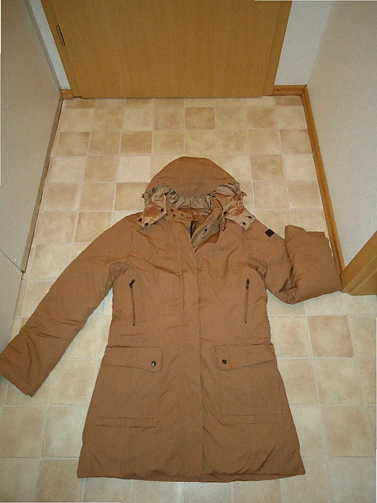Surplus warme Winterjacke Daunen Jacke Mantel Gr. 42 Raw Vintage Xylontum braun