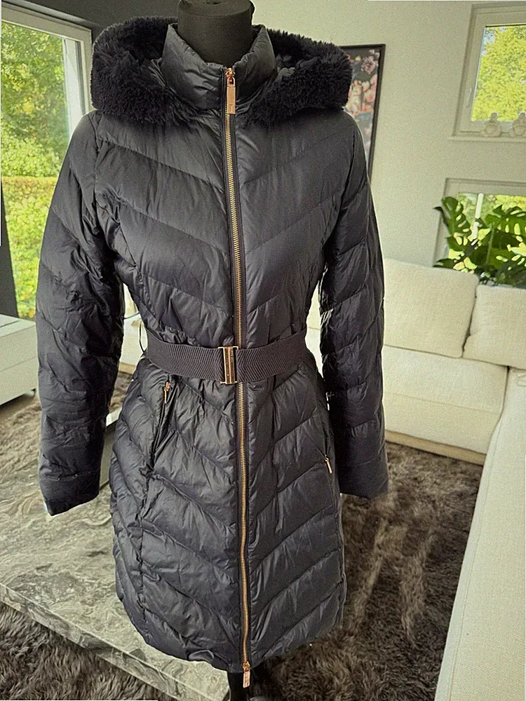 daunenmantel damen lang winter