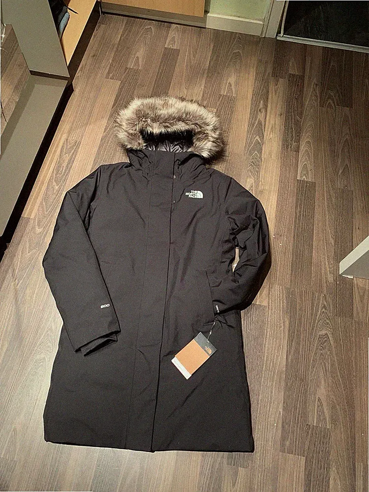 THE NORTH FACE Jacke Mantel Parka Arctic Daunen HyVent Damen Gr S schwarz