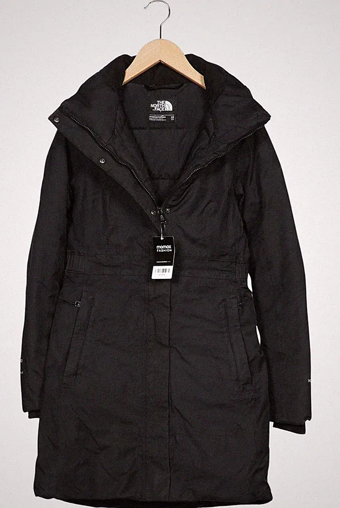 The North Face Mantel Damen Jacke Parka Gr. XS Daunen Baumwolle Schwarz #vcanp41