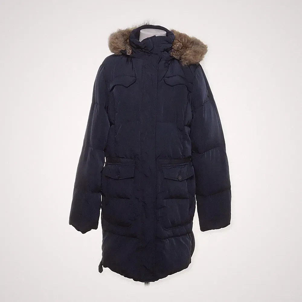 Tom Tailor, Daunenmantel, Damen, Größe: XL, Blau, Daune/Feder/Polyester #3vs