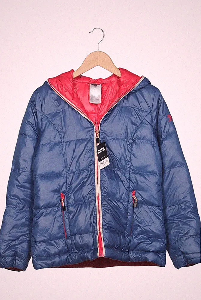 TOM TAILOR Denim Jacke Damen Anorak Jacket Kurzmantel Gr. M Daunen Blau #opjrecd
