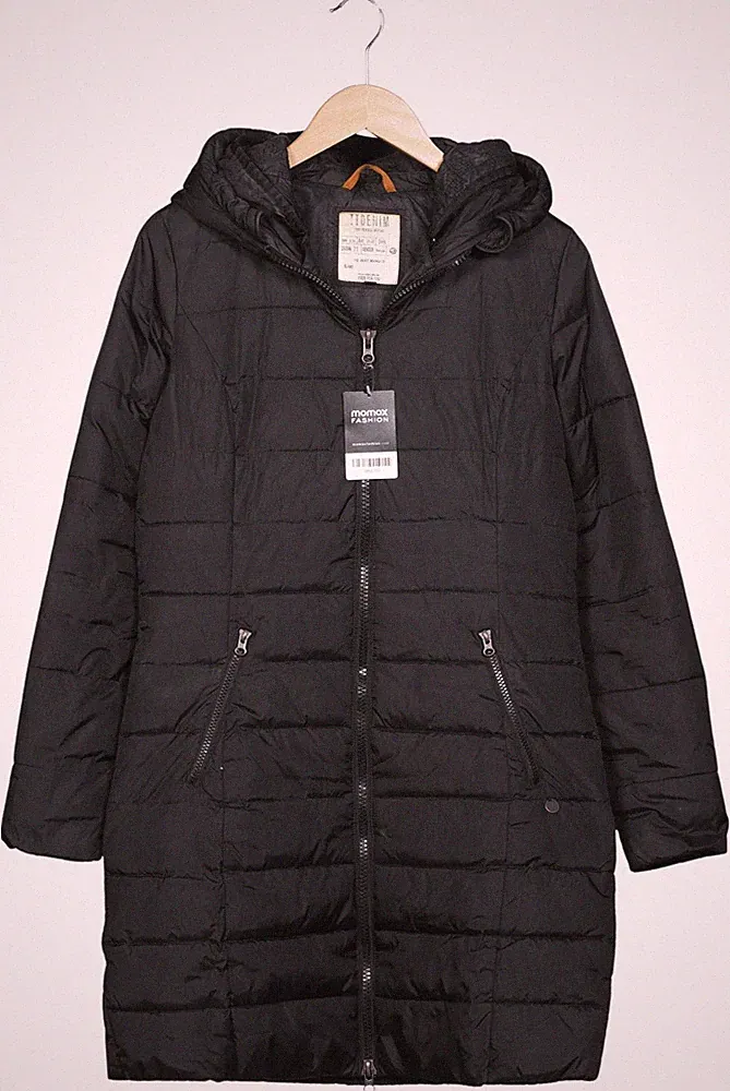 TOM TAILOR Denim Mantel Damen Jacke Parka Gr. S Daunen Schwarz #8o67jnr